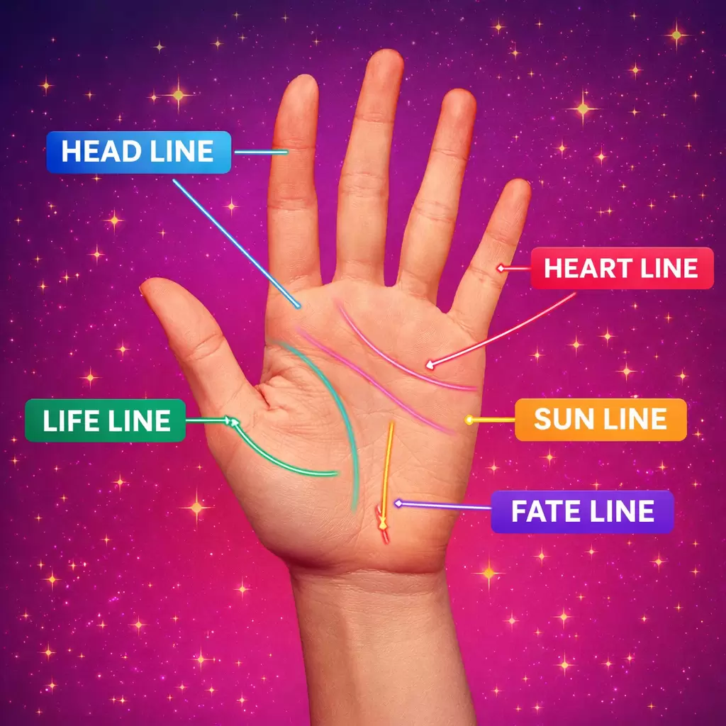 Major Palm Lines by Dr. KP Tripathi